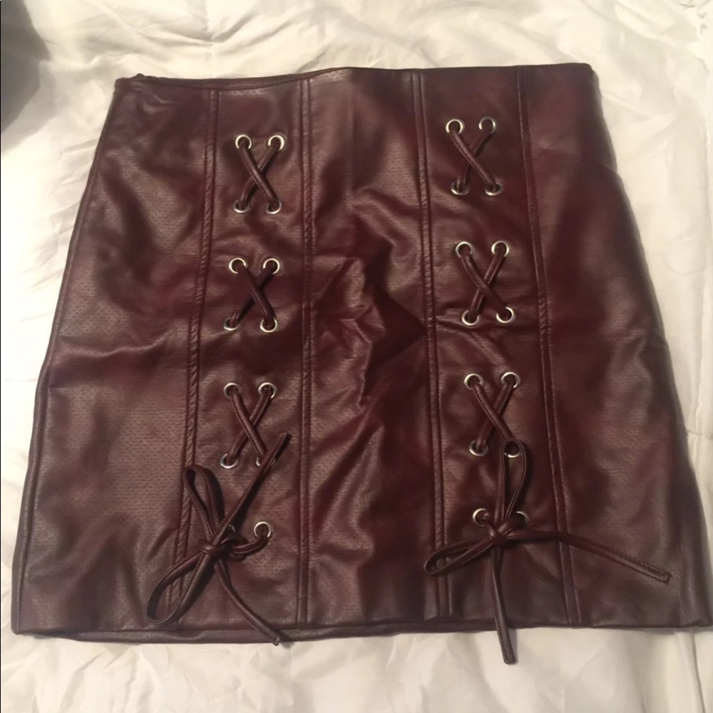 Leather Mini skirt